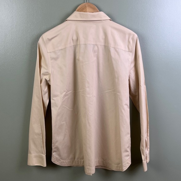 2 Coldwater Creek No Iron Long Sleeve Button Down Shirts Agua Cream Size Medium - Picture 7 of 13